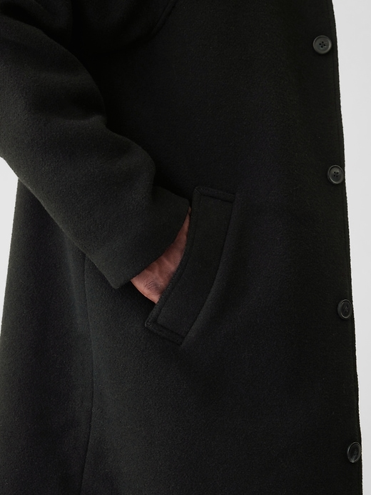 Image number 4 showing, Oversized Wool-Blend Topcoat