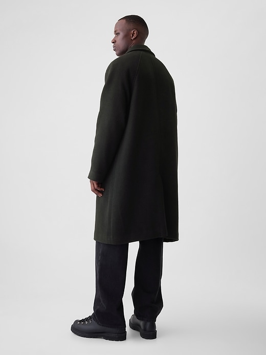 Image number 2 showing, Oversized Wool-Blend Topcoat