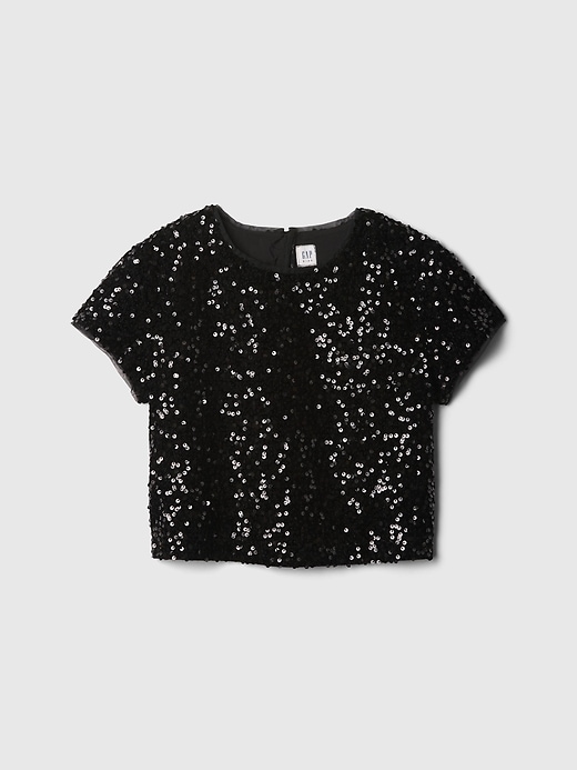 Image number 5 showing, Kids Sequin Velvet Top