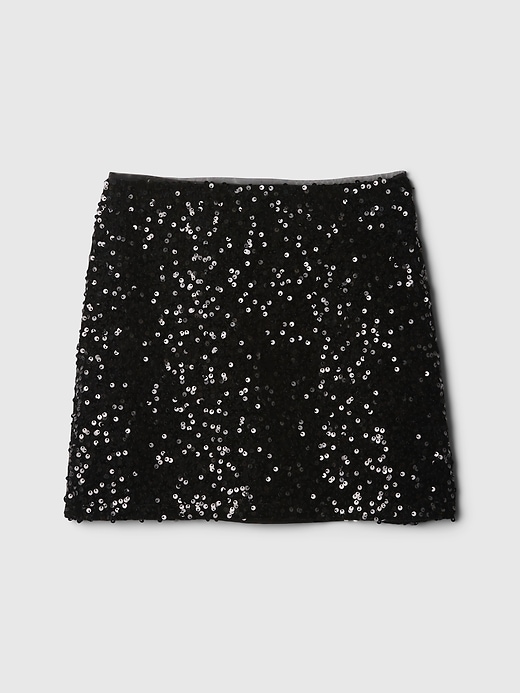 Image number 4 showing, Kids Sequin Velvet Mini Skirt