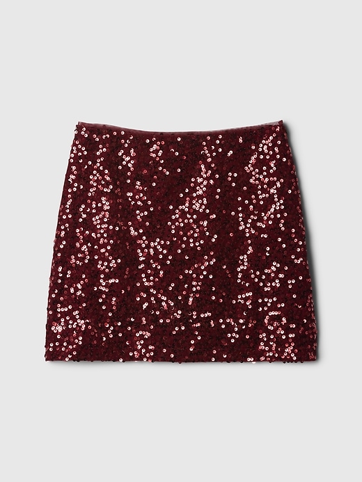 Image number 4 showing, Kids Sequin Velvet Mini Skirt