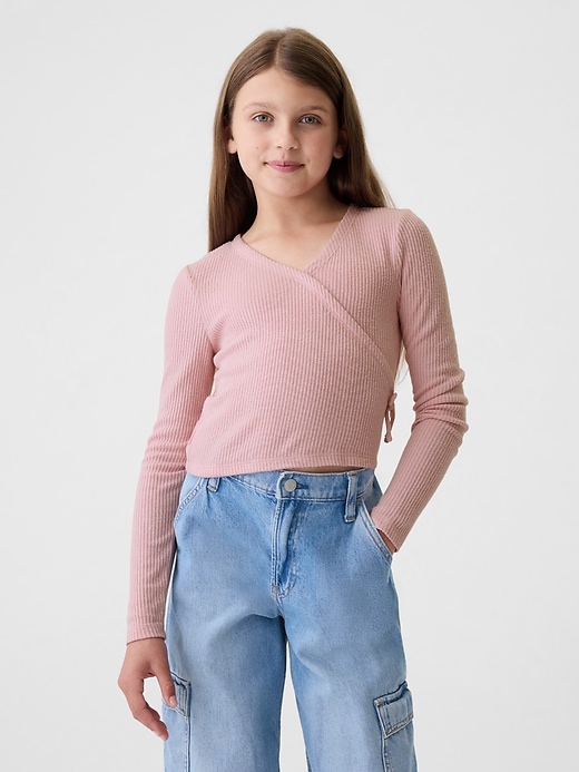 Image number 1 showing, Kids Rib Wrap Top