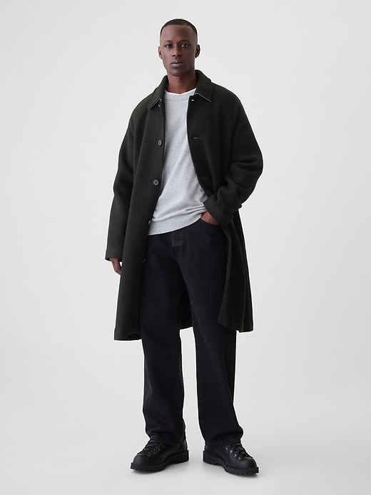 Image number 1 showing, Oversized Wool-Blend Topcoat