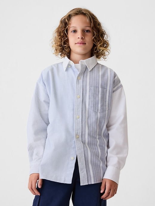 Image number 5 showing, Kids Oversized Oxford Shirt