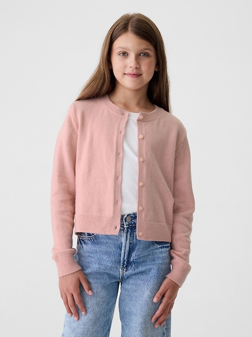 Image number 1 showing, Kids CashSoft Cropped Cardigan