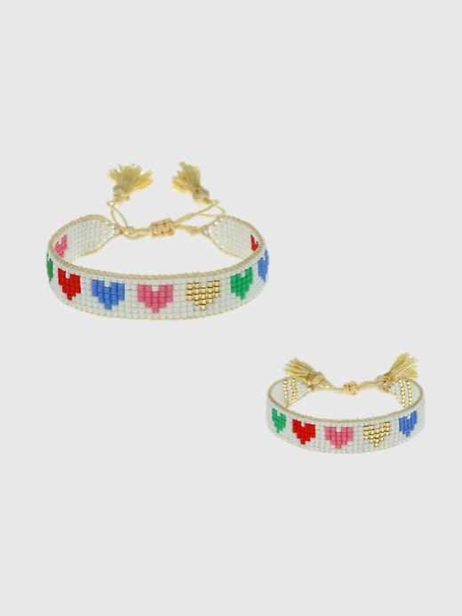 Image number 1 showing, HART Mini and Me Rainbow Hearts Bracelet Set