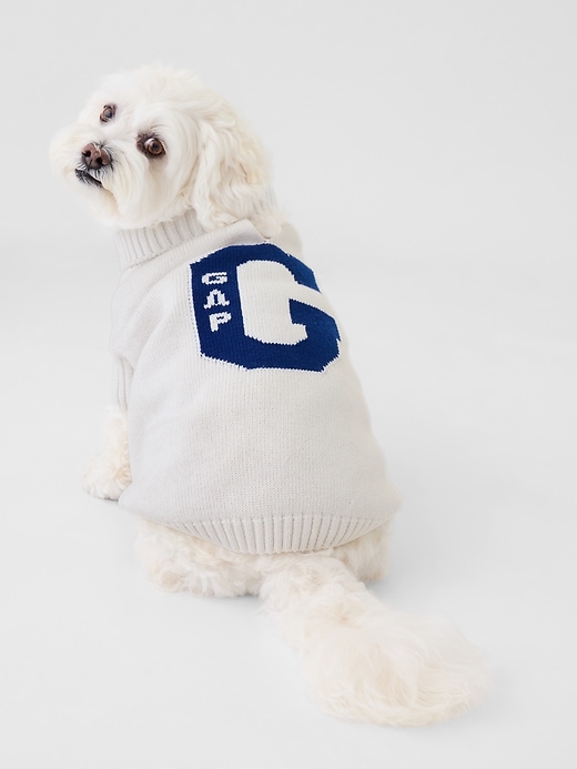 Image number 1 showing, Pet Varsity Sweater