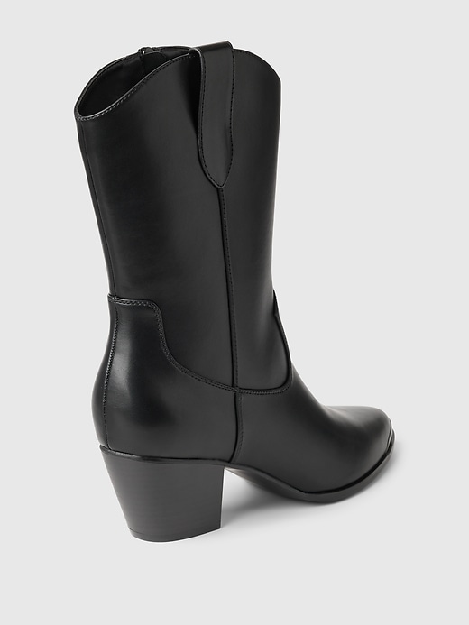 Image number 4 showing, Vegan Leather Western Boots