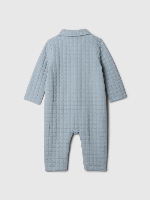 Image number 2 showing, Baby Quilted Jacquard One-Piece