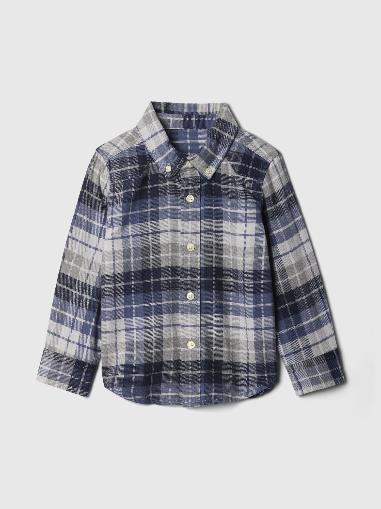 babyGap Organic Cotton Flannel Shirt - Blue