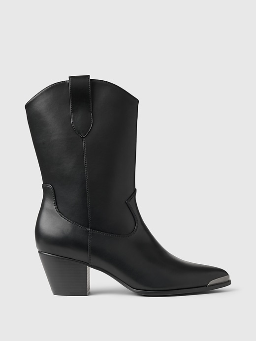 Image number 1 showing, Vegan Leather Western Boots