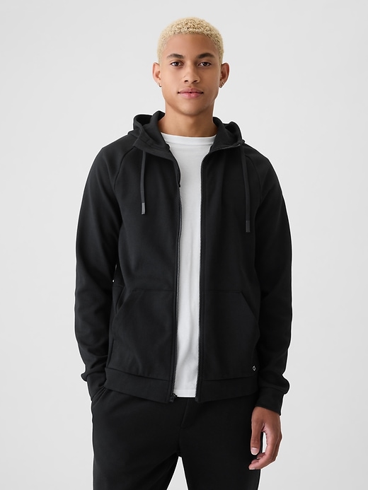 View large product image 1 of 9. GapFit Tech Fleece Full-Zip Hoodie