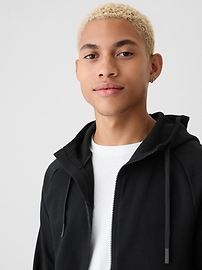 View large product image 8 of 9. GapFit Tech Fleece Full-Zip Hoodie