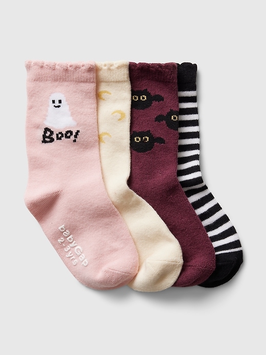 View large product image 1 of 1. babyGap Halloween Ruffle Crew Socks (4-Pack)