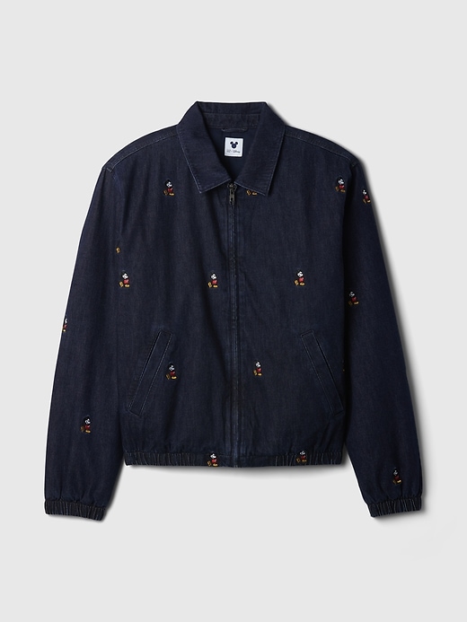 Image number 6 showing, Gap × Disney Embroidered Denim Bomber Jacket