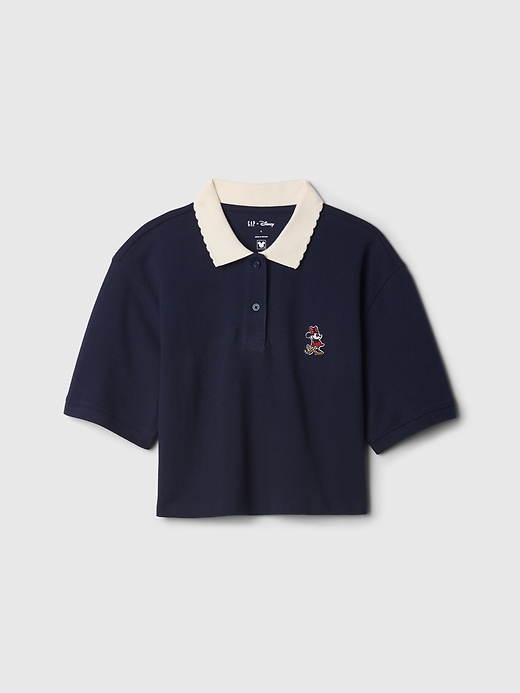 Image number 4 showing, Gap × Disney Kids Pique Cropped Polo Shirt