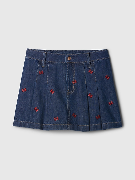 Image number 5 showing, Gap × Disney Minnie Mouse Embroidered Denim Mini Skirt