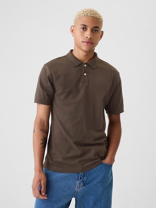 Image number 1 showing, Pique Polo Shirt