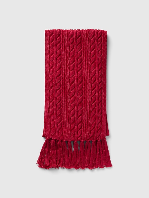 Image number 2 showing, Cable-Knit Scarf