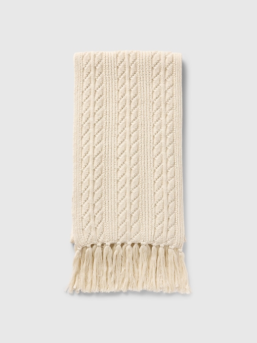 Image number 1 showing, Cable-Knit Scarf