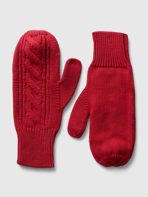 Image number 1 showing, Cable-Knit Mittens