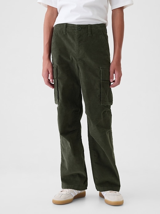 Image number 2 showing, Kids Corduroy Cargo Baggy Pants