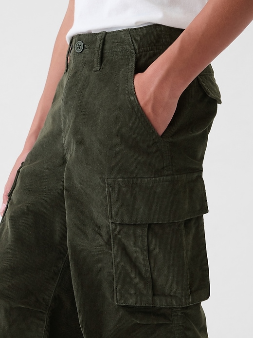 Image number 8 showing, Kids Corduroy Cargo Baggy Pants