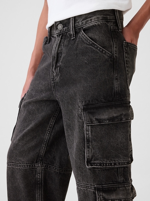 Image number 4 showing, Kids Double Cargo Baggy Jeans