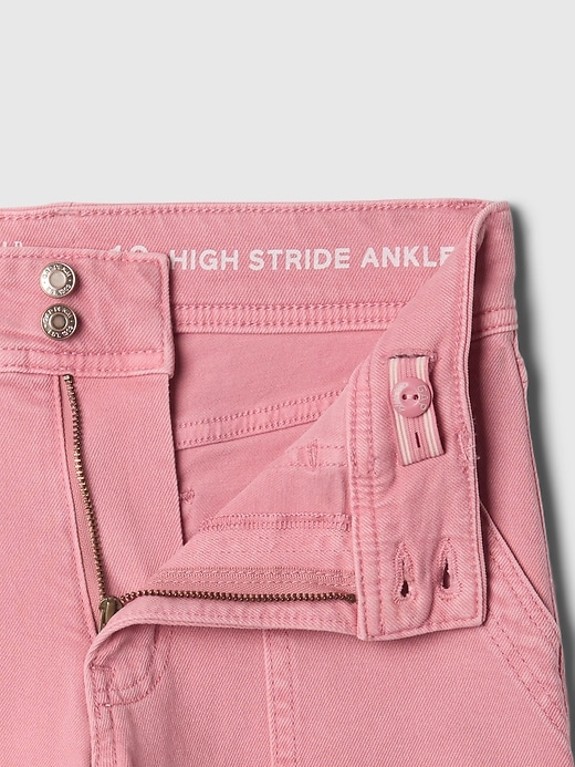 Image number 4 showing, Kids High Rise Stride Wide-Leg Ankle Jeans