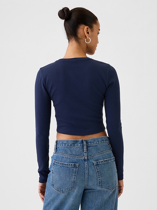 Image number 2 showing, Modern Rib Cropped T-Shirt