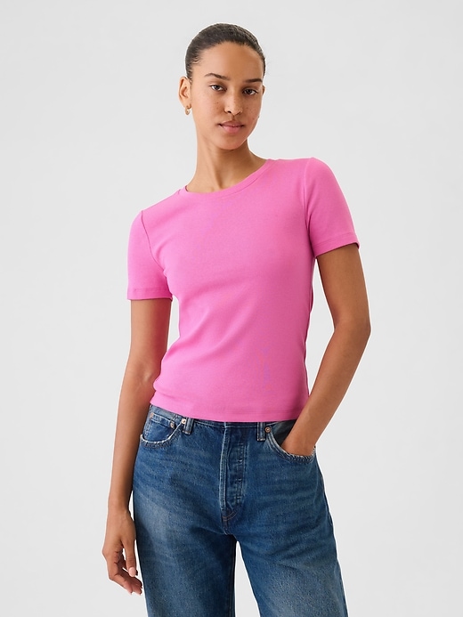 Image number 1 showing, Modern Cropped T-Shirt