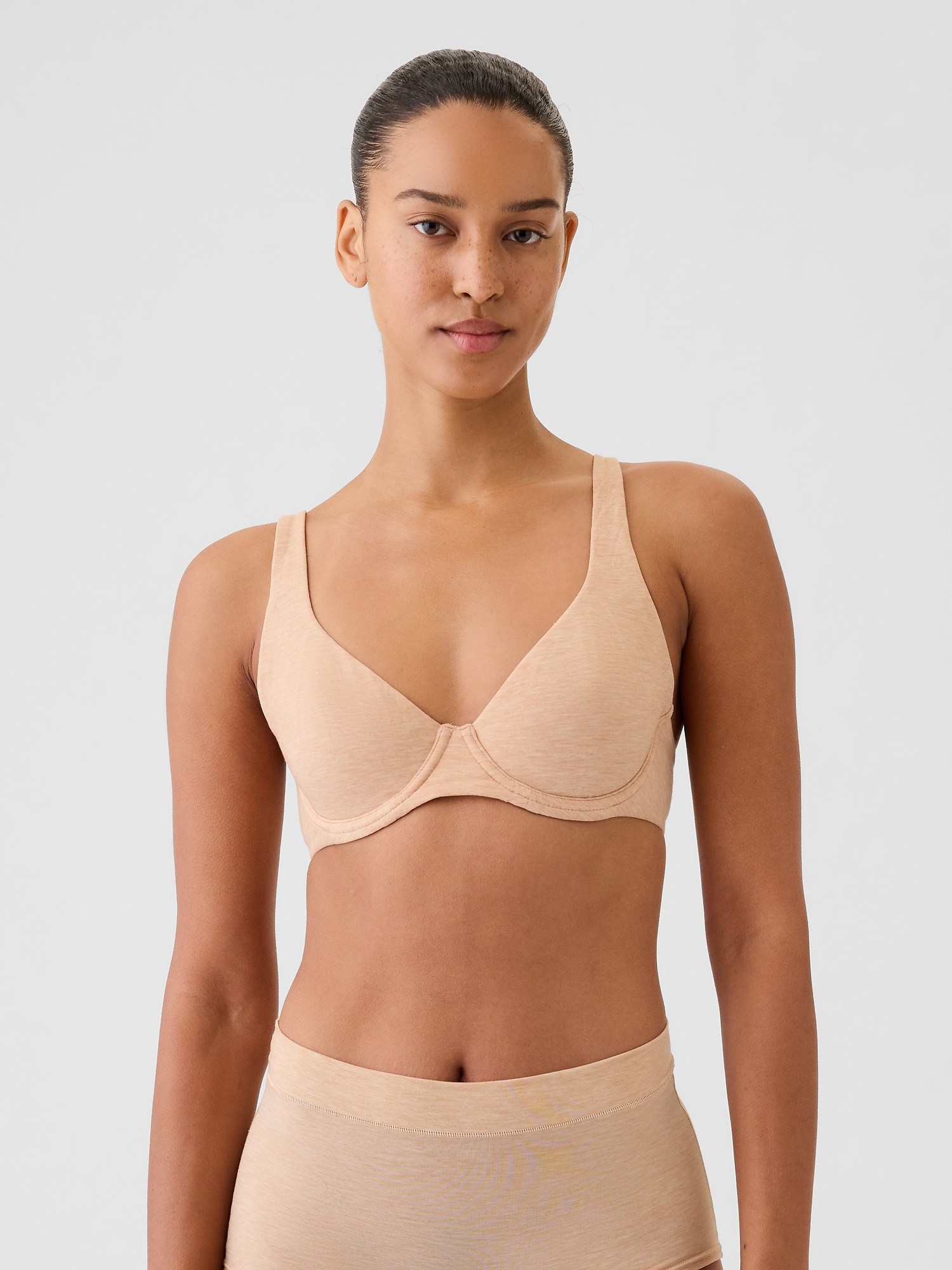 Breathe Unlined Bra - Beige