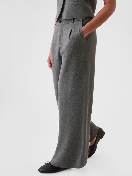 Image number 3 showing, CashSoft Pleated Trousers