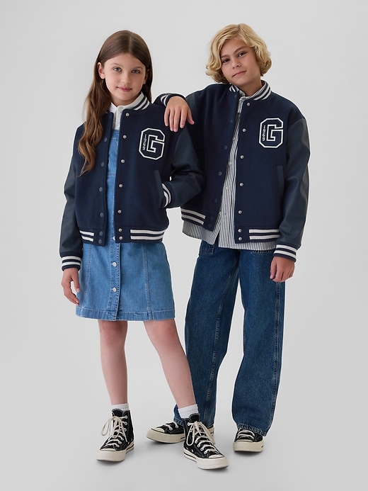 Image number 2 showing, Kids Varsity Jacket