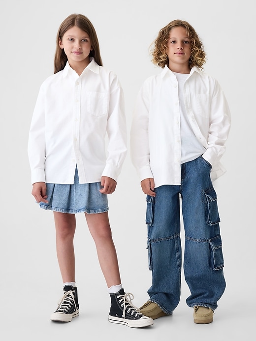 Image number 2 showing, Kids Oversized Oxford Shirt