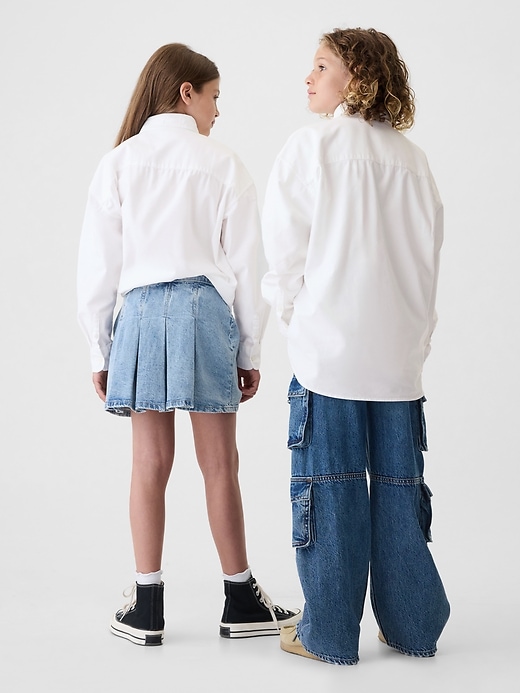 Image number 3 showing, Kids Oversized Oxford Shirt