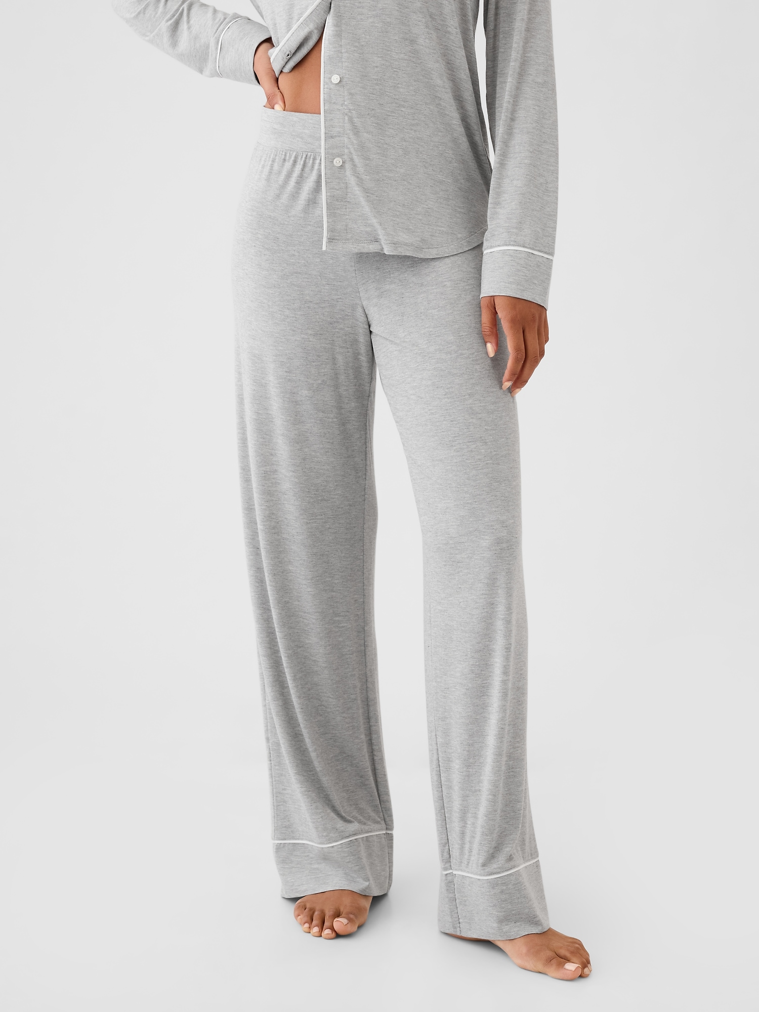 Modal Pajama Pants - Gray