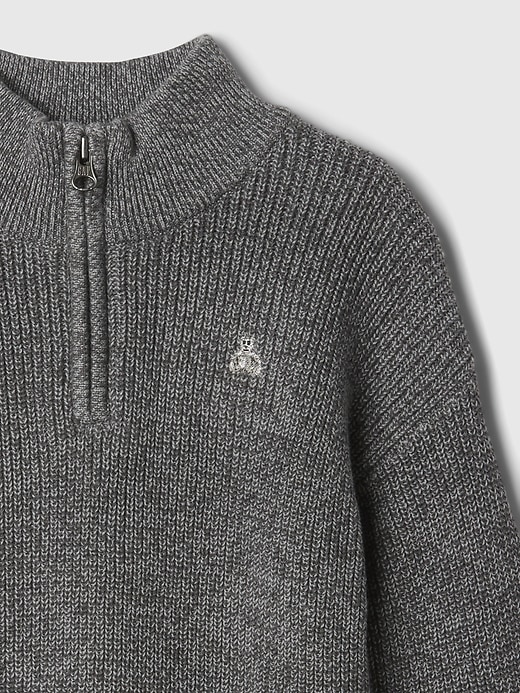 Image number 3 showing, babyGap Quarter-Zip Sweater Pullover