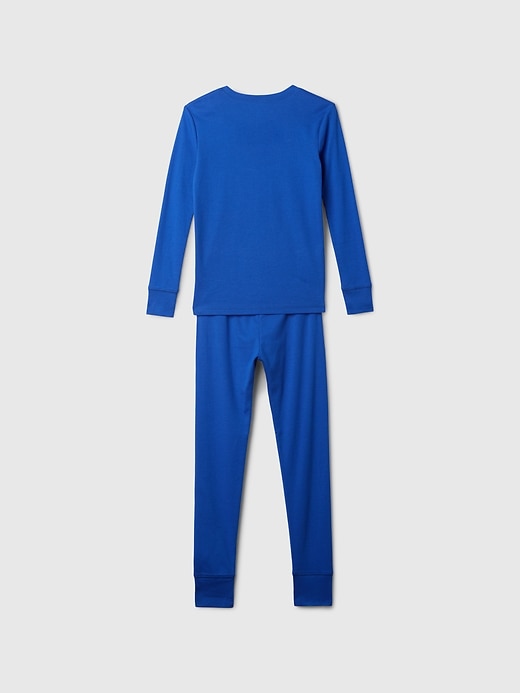 Image number 2 showing, Kids Organic Brushed Cotton PJ Set