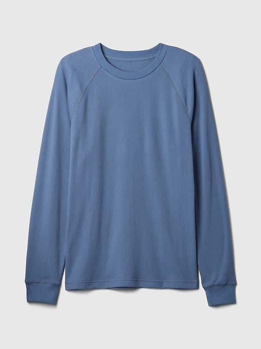 Image number 5 showing, Waffle-Knit Raglan T-Shirt