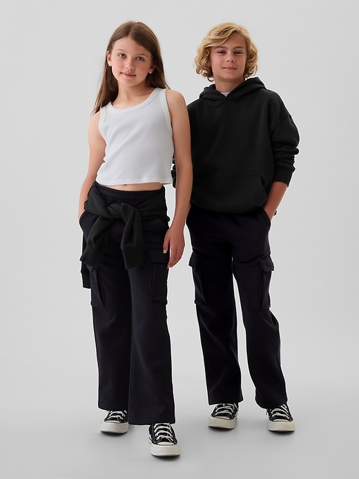 Image number 2 showing, Kids Vintage Soft Relaxed Cargo Sweatpants