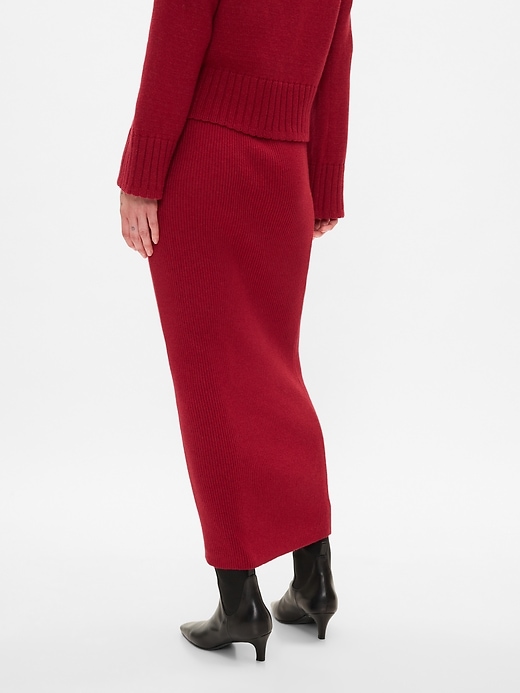 Image number 3 showing, CashSoft Rib Maxi Sweater Skirt