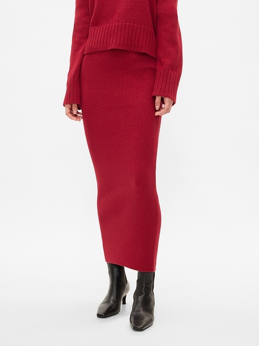 Image number 2 showing, CashSoft Rib Maxi Sweater Skirt