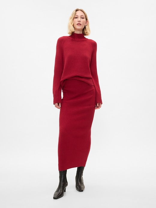 Image number 1 showing, CashSoft Rib Maxi Sweater Skirt