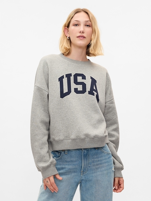 Image number 1 showing, Vintage Soft USA Sweatshirt