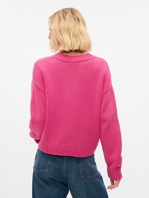 Image number 2 showing, Oversized V-Neck Sweater