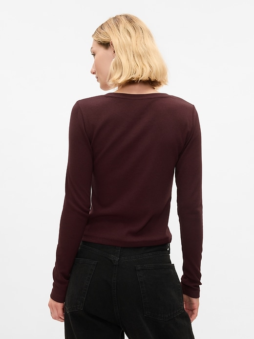 Image number 2 showing, Modern Rib Cropped T-Shirt