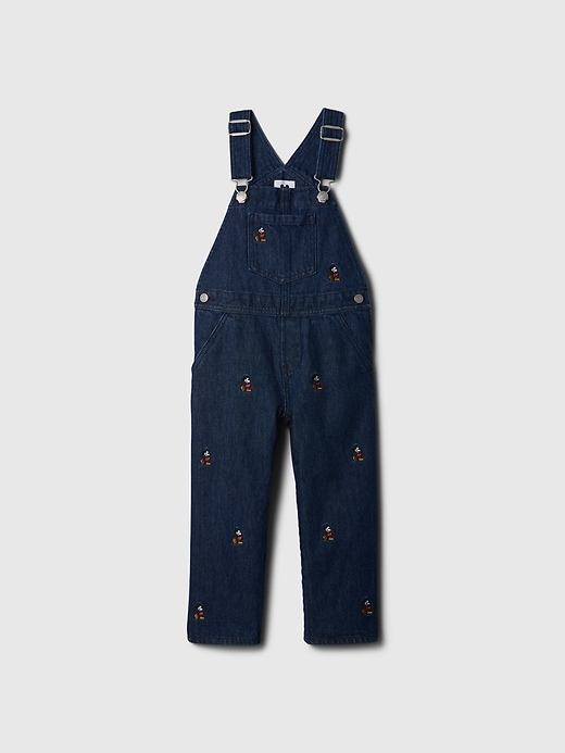 Image number 5 showing, Gap × Disney Baby Mickey Mouse Embroidered Denim Overalls