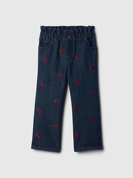 Image number 4 showing, Gap × Disney Baby Minnie Mouse Embroidered Stride Jeans