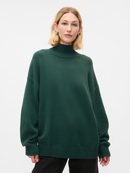 Image number 1 showing, CashSoft Mockneck Sweater